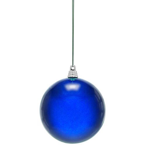 Shatterproof Blue Commercial Ornament, Candy Finish