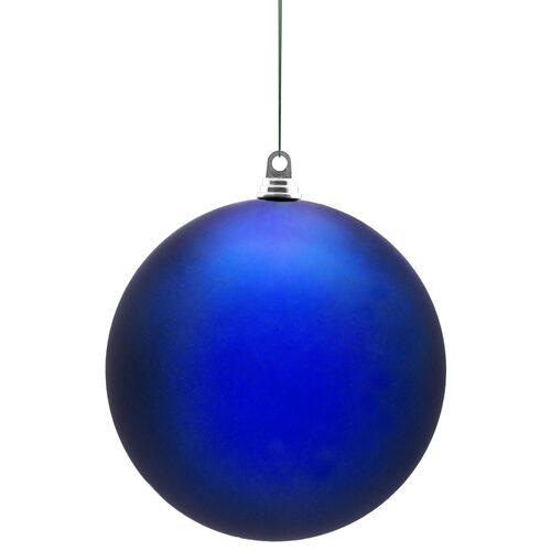 Shatterproof Blue Commercial Ornament, Matte Finish