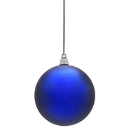Shatterproof Blue Commercial Ornament, Matte Finish