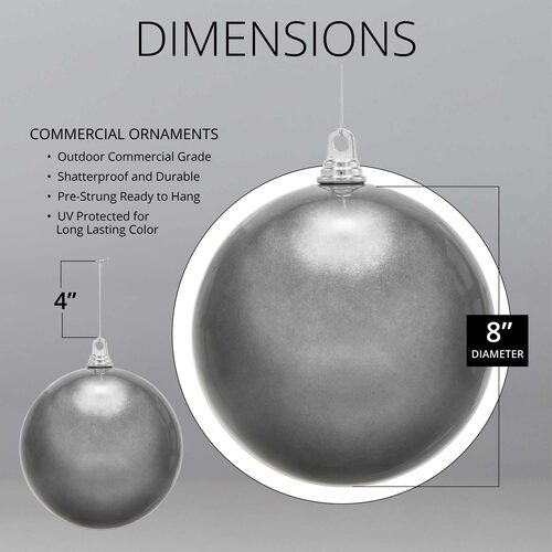 Shatterproof Green Commercial Ornament, Candy Finish