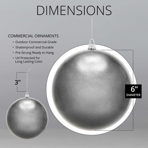 Shatterproof Green Commercial Ornament, Candy Finish