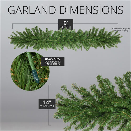 Olympia Pine Commercial Unlit Holiday Garland