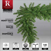 Olympia Pine Commercial Unlit Holiday Garland