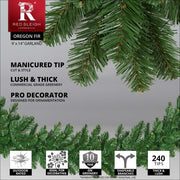 Oregon Fir Commercial Unlit Holiday Garland