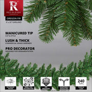 Oregon Fir Commercial Unlit Holiday Garland