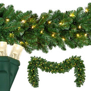 Oregon Fir Prelit Commercial LED Holiday Garland, Warm White Lights