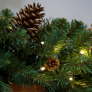 9' 14" Oregon Fir Prelit Commercial LED Holiday Garland, 100 Warm White SoftTwinkle Lights