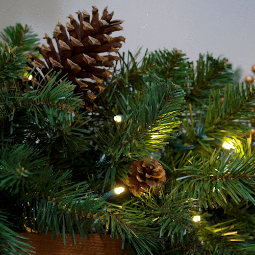 9' 14" Oregon Fir Prelit Commercial LED Holiday Garland, 100 Warm White SoftTwinkle Lights
