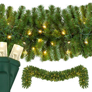 Sequoia Fir Prelit Commercial LED Holiday Garland, Warm White Lights