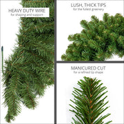 Sequoia Fir Prelit Commercial LED Holiday Garland, Warm White Lights