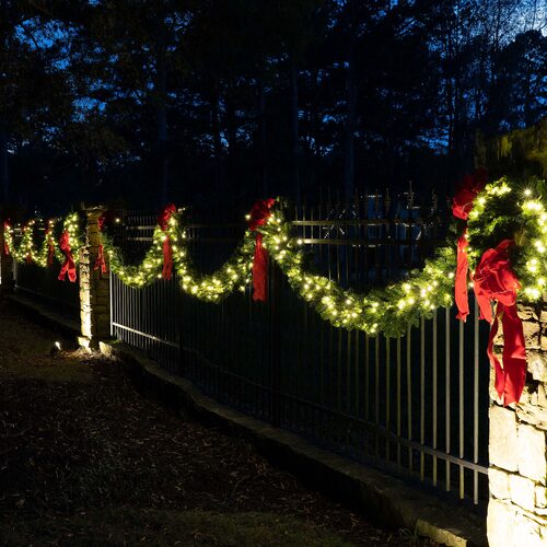 Sequoia Fir Prelit Commercial LED Holiday Garland, Warm White Lights