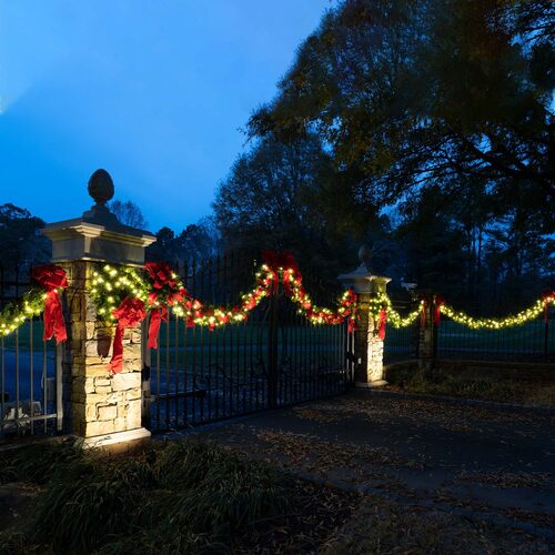 Sequoia Fir Prelit Commercial LED Holiday Garland, Warm White Lights