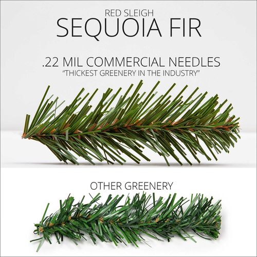 Sequoia Fir Prelit Commercial LED Holiday Garland, 100 Warm White SoftTwinkle Lights