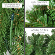 Olympia Pine Prelit Commercial LED Swag Holiday Garland, Warm White Lights