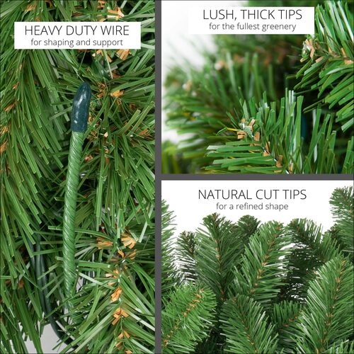 Olympia Pine Prelit Commercial LED Swag Holiday Garland, Warm White Lights