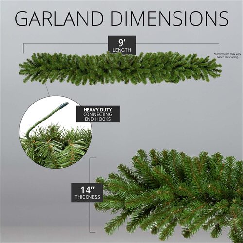 Sequoia Fir Commercial Unlit Holiday Garland
