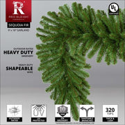 Sequoia Fir Commercial Unlit Holiday Garland