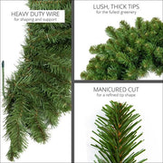 Sequoia Fir Commercial Unlit Holiday Garland