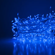 Blue LED Fairy Lights, Silver Wire