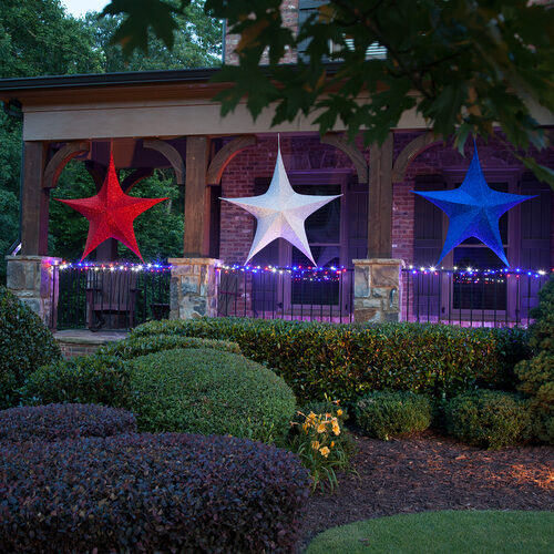 Blue Polymesh Unlit Fold Flat Commercial Star