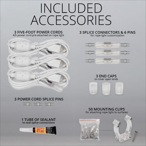 Blue Rope Light, 150 ft