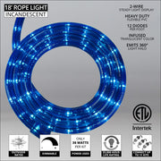 Blue Rope Light, 18 ft