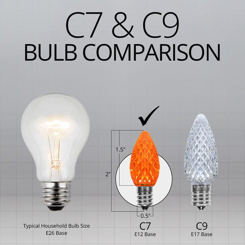 C7 Amber Kringle Traditions® LED Bulbs
