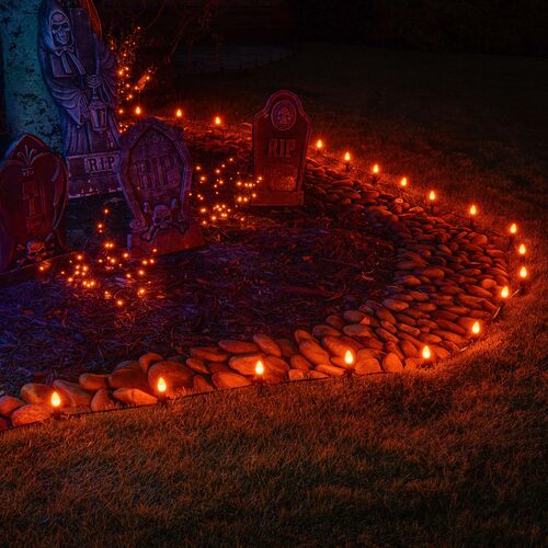 C7 Amber OptiCore Commercial LED Halloween Lights, Lights