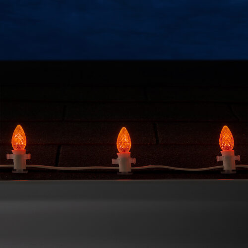 C7 Amber OptiCore Commercial LED Halloween Lights, Lights
