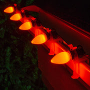 C7 Amber Smooth OptiCore Commercial LED Halloween Lights, Lights