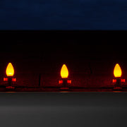 C7 Amber Smooth OptiCore Commercial LED Halloween Lights, Lights