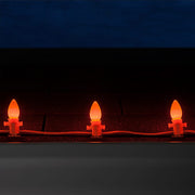 C7 Amber Smooth OptiCore Commercial LED Halloween Lights, Lights