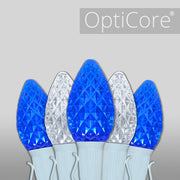 C7 Blue / Cool White OptiCore Commercial LED Christmas Lights, Lights