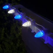 C7 Blue / Cool White OptiCore Commercial LED Christmas Lights, Lights