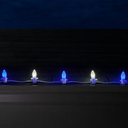 C7 Blue / Cool White Smooth OptiCore Commercial LED Christmas Lights, Lights