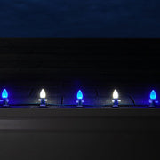 C7 Blue / Cool White Smooth OptiCore Commercial LED Christmas Lights, Lights