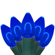C7 Blue FlexFilament Shatterproof Vintage Commercial LED Christmas Lights, Lights