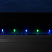 C7 Blue / Green FlexFilament Shatterproof Vintage Commercial LED Christmas Lights, Lights