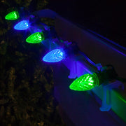 C7 Blue / Green OptiCore Commercial LED Christmas Lights, Lights