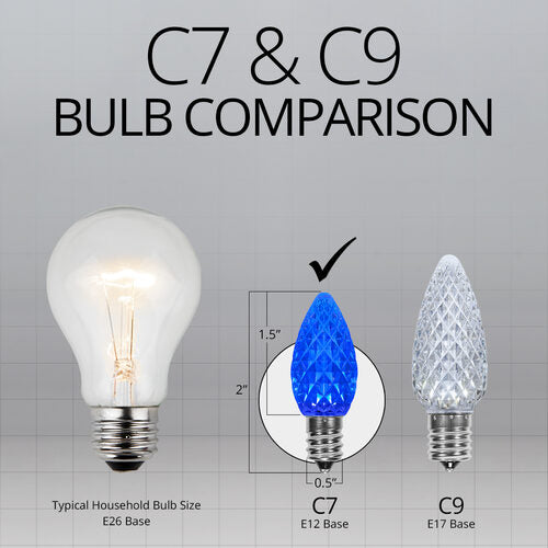 C7 Blue Kringle Traditions® LED Bulbs