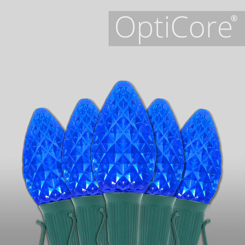 C7 Blue OptiCore Commercial LED Christmas Lights, Lights
