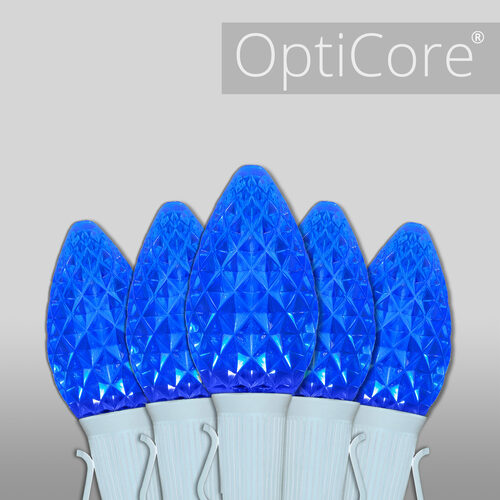 C7 Blue OptiCore Commercial LED Christmas Lights, Lights