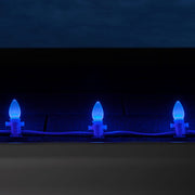 C7 Blue Smooth OptiCore Commercial LED Christmas Lights, Lights