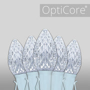 C7 Cool White OptiCore Commercial LED Christmas Lights, Lights