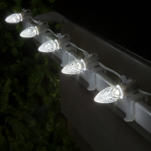 C7 Cool White OptiCore Commercial LED Christmas Lights, Lights