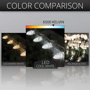 C7 Cool White OptiCore Commercial LED Christmas Lights, Lights