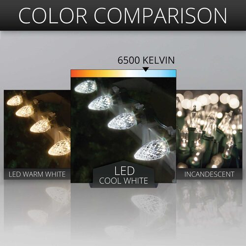 C7 Cool White OptiCore LED Bulbs, Contractor Pack