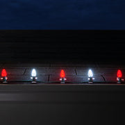 C7 Cool White / Red OptiCore Commercial LED Christmas Lights, Lights