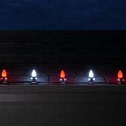C7 Cool White / Red Smooth OptiCore Commercial LED Christmas Lights, Lights