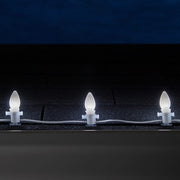 C7 Cool White Smooth OptiCore Commercial LED Christmas Lights, Lights